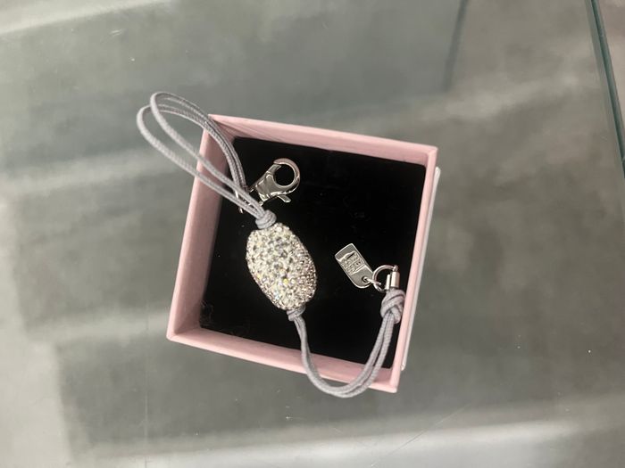 Bracelet cordon gris - photo numéro 2