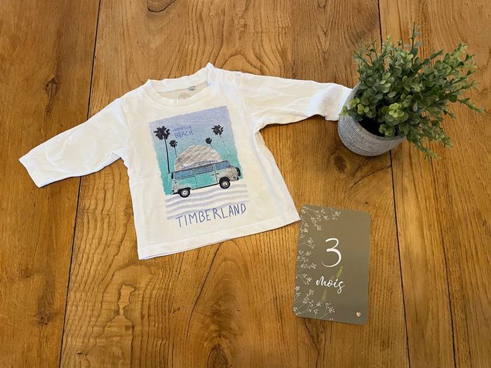 Tee shirt manches longues 3 mois Timberland