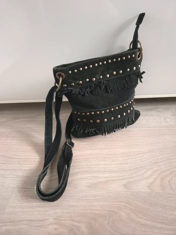 Sac bandoulière en cuir Tissaia - photo numéro 1