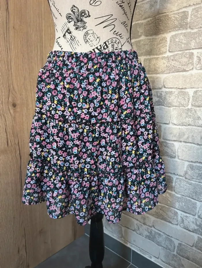Jupe fleurie taille S
