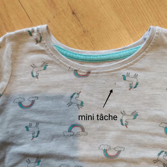 T-shirt manches longues 9/12 mois licorne - photo numéro 4