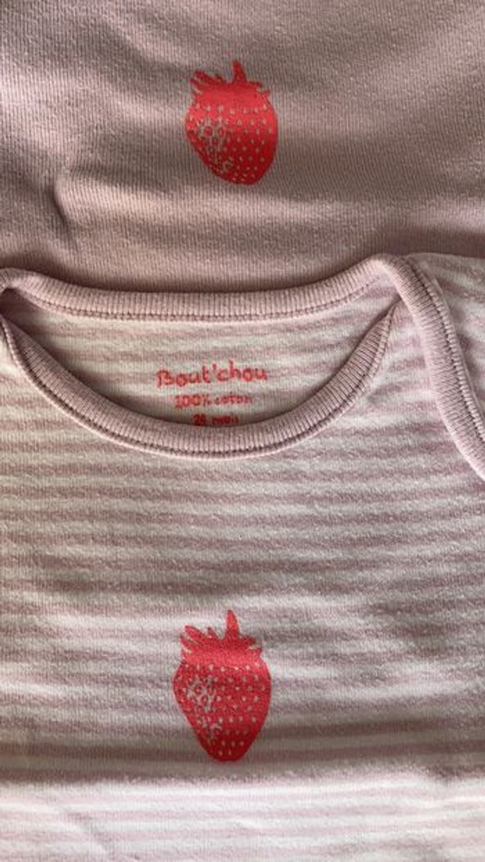 Bout’chou 3 bodies 24 mois lilas - photo numéro 5