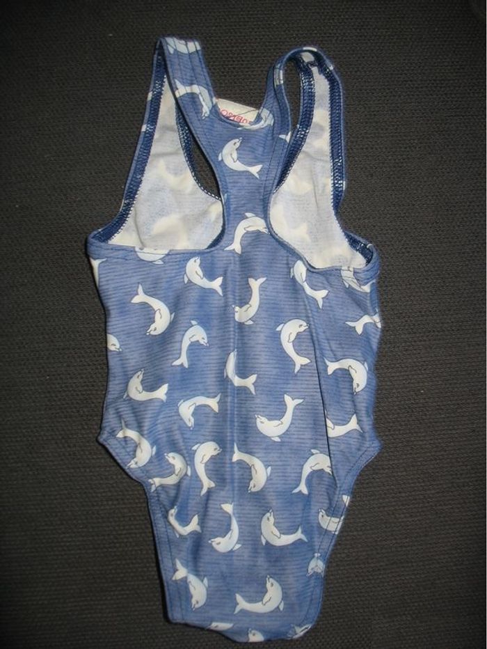 MAILLOT DE BAIN 1 PIÈCE BLEU BÉBÉ FILLE "AUBISOU BY AUBERT" - 6 MOIS - n°01 - photo numéro 2