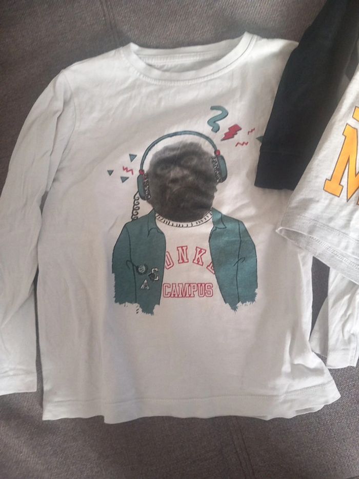 2 t shirt manche longue disney 4 ans - photo numéro 2