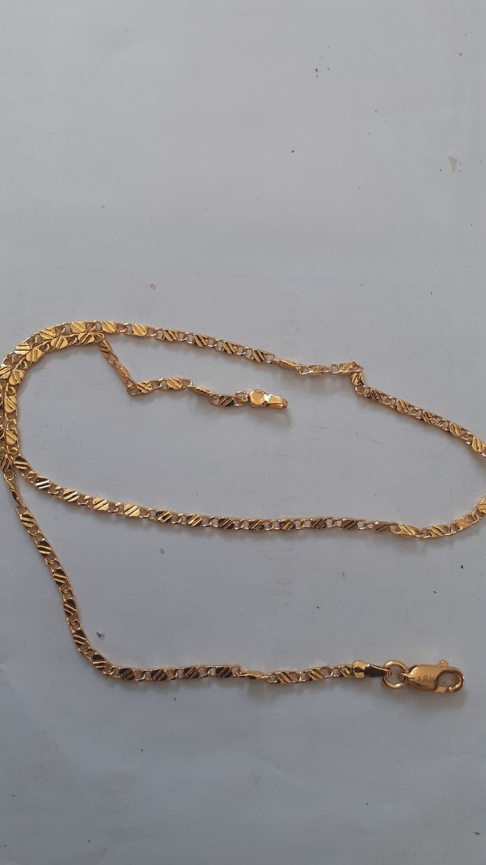 Collier plaquer or 750