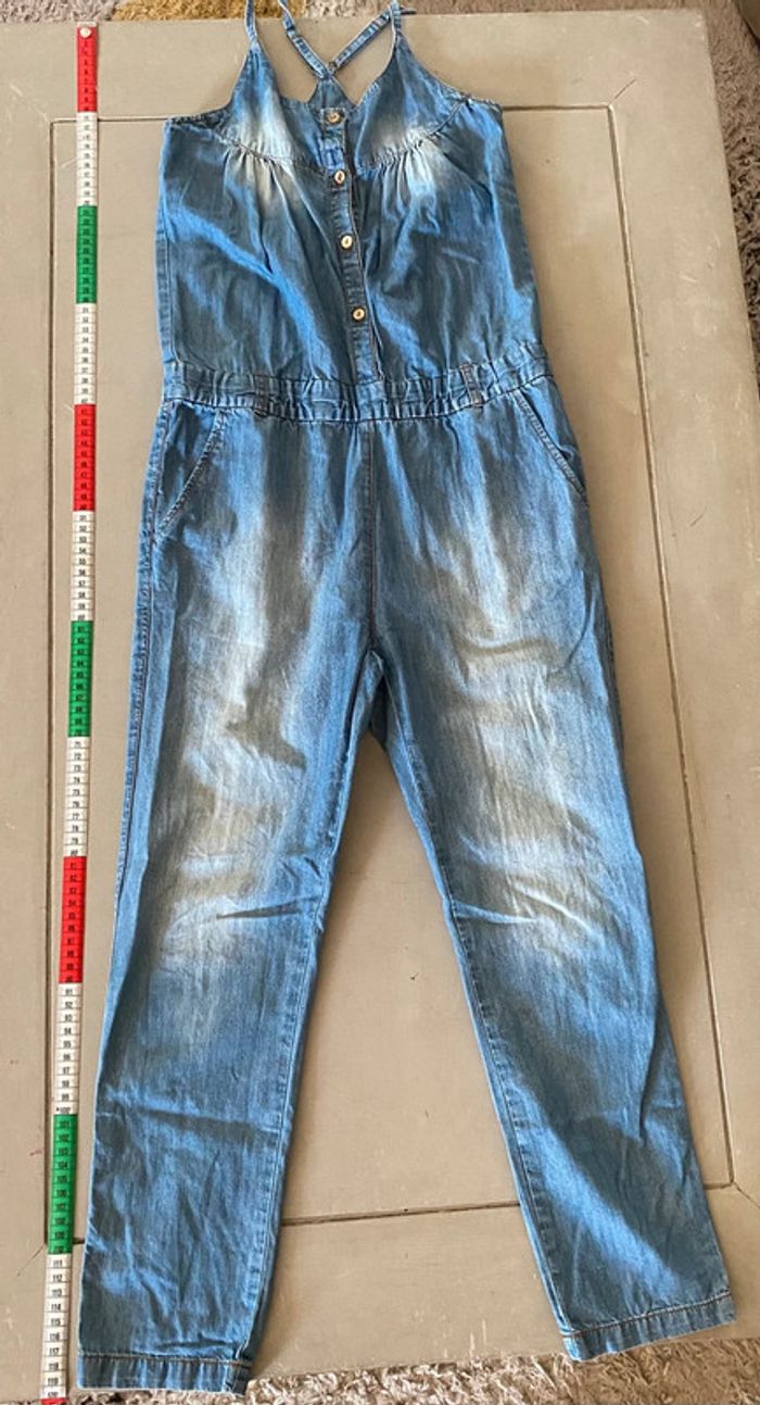 Salopette en jeans Zara Kids à bretelles 11 / 12 ans 152 cm - photo numéro 13