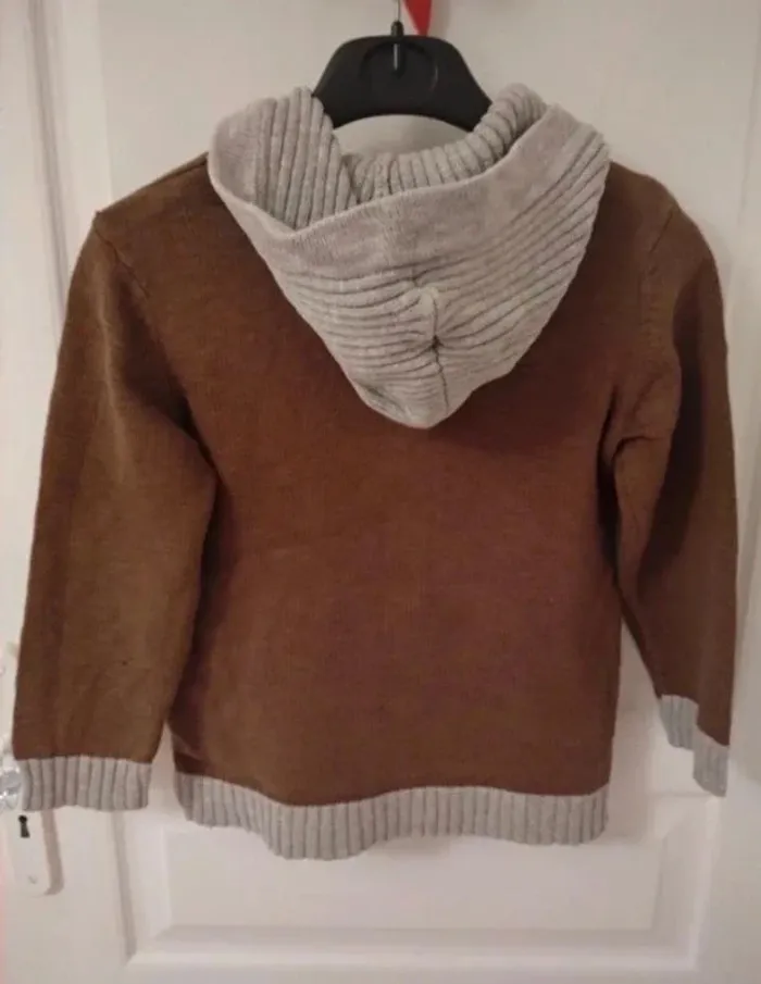 Gilet en maille  zippé - photo numéro 2