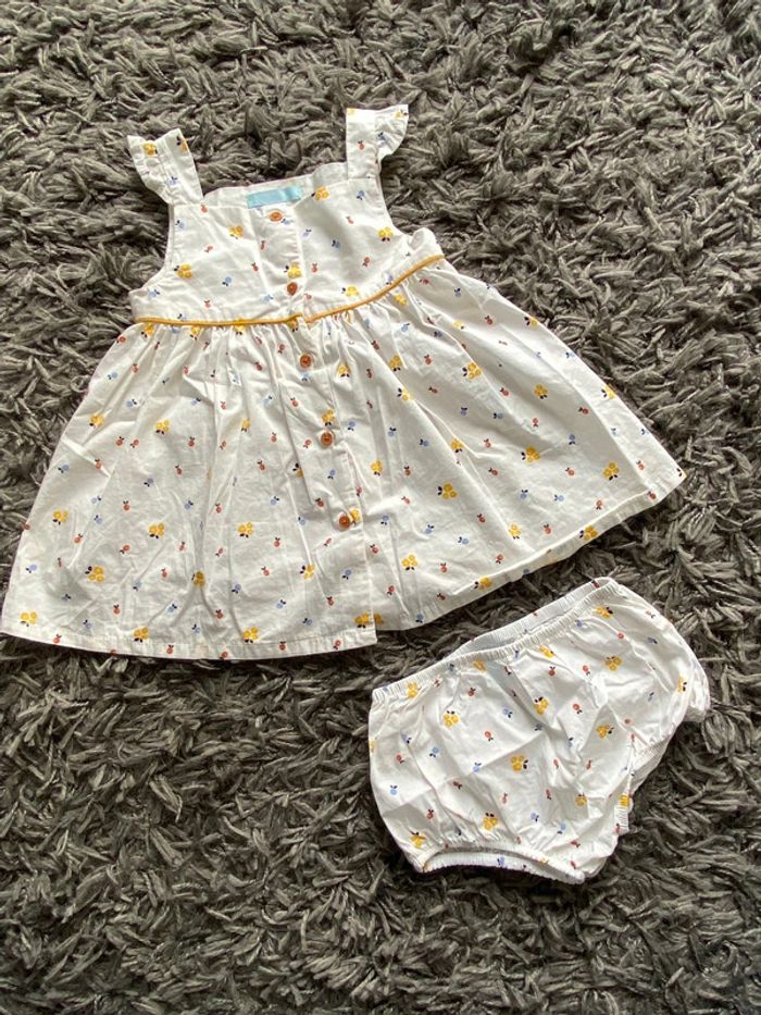 Robe d’été + culotte 12 mois Obaibi