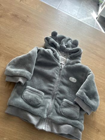 Jolie veste gilet moumoute grise mixte