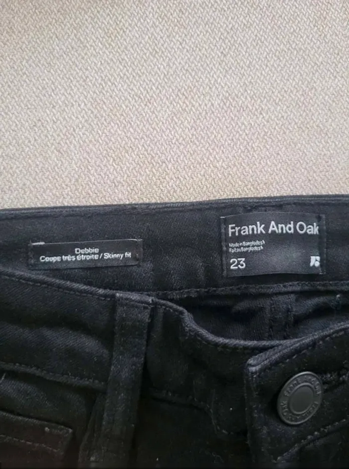 Jean  slim  skinny fit  taille  haute  taille  32  neuf Frank  and Oak - photo numéro 3