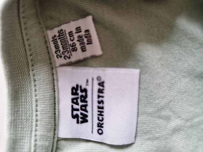 tee shirt bébé garçon Stars wars Yoda 23 mois - photo numéro 3