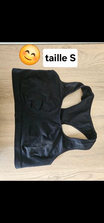 Brassière femme taille S noir