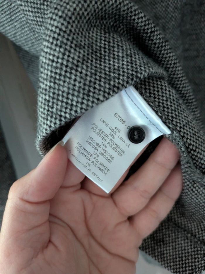 Magnifique haut blouse femme gris chiné Caroll taille 44 - photo numéro 5