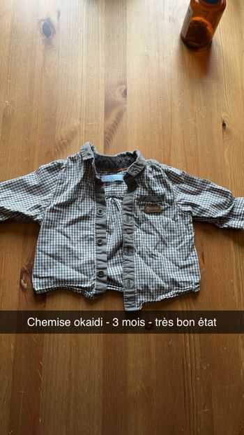Chemise 3 mois okaidi