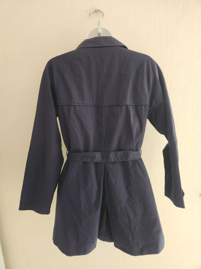 Trench coat bleu marine Zara 14 ans 164 cm - photo numéro 10