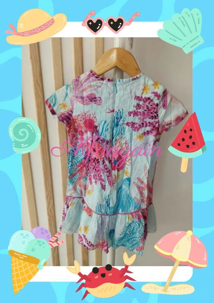 Ensemble robe foulard catimini monde marin 3ans - photo numéro 5