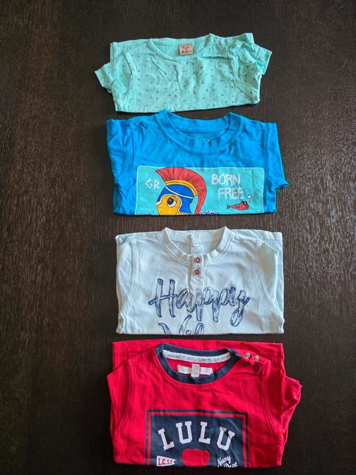 Lot de 4 tee-shirts en 18 mois