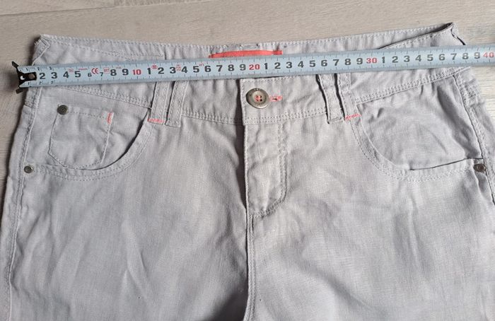 Pantalon détente bonobo taille 38 lin gris clair - photo numéro 8