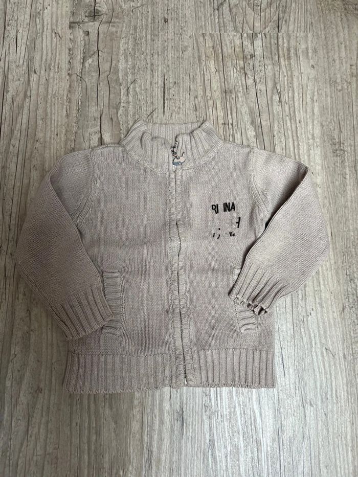 Gilet en maille sergent major taille 24 mois