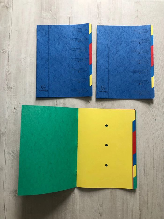 1 Trieur cartonné exacompta 7 onglets 24x32 NEUF - photo numéro 2