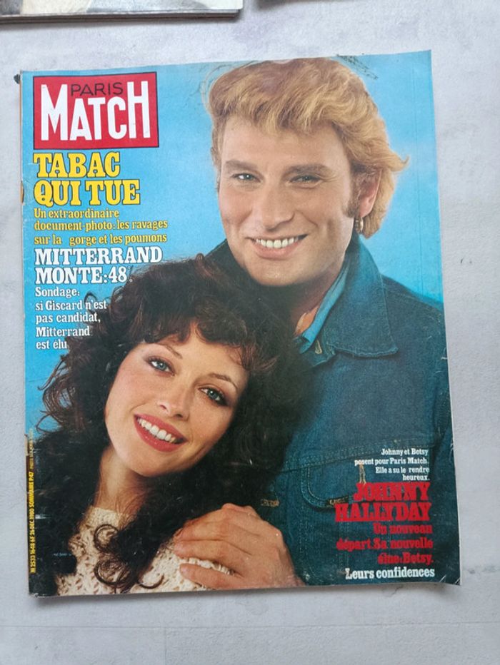 Lot Paris Match couverture Johnny. - photo numéro 4