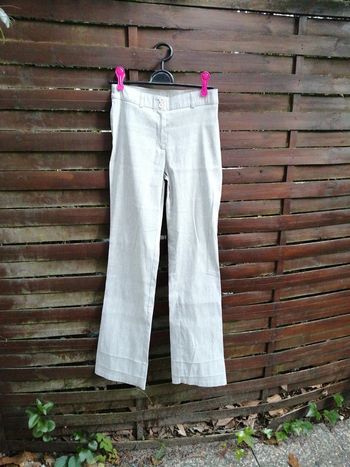 Joli pantalon gris chiné