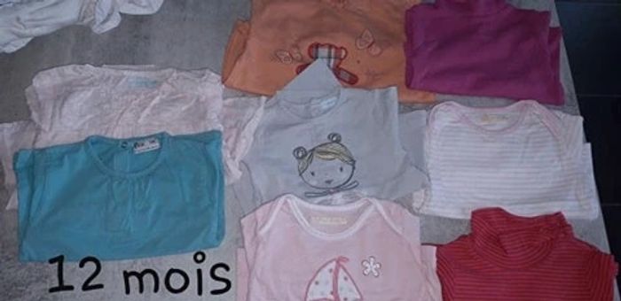 Lot vêtements fille 12 mois 1 an 19 pièces