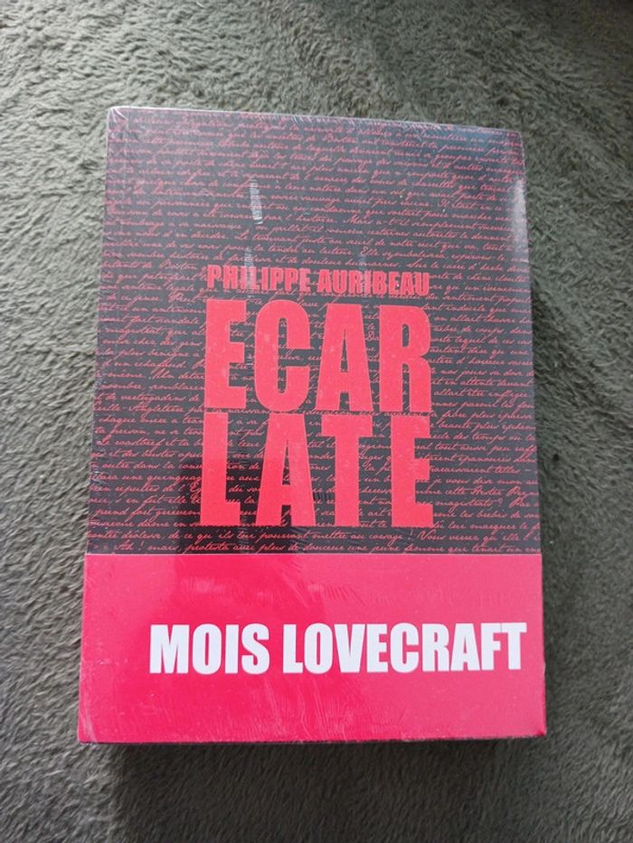 Écarlate – Philippe Auribeau (Thriller lovecraftien Neuf, sous blister) - photo numéro 2