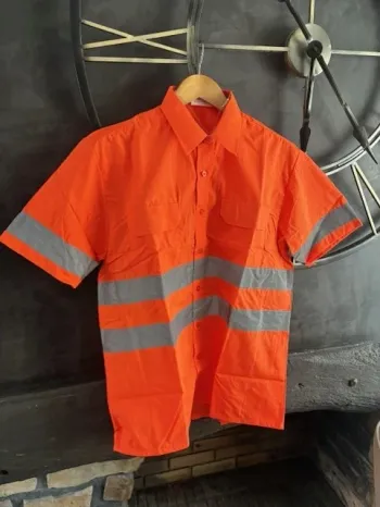 chemise de travail homme orange taille S neuve