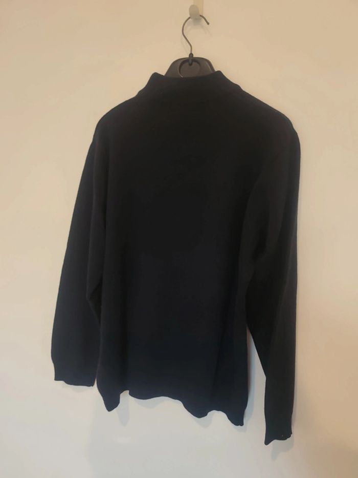 Pull Daxon bleu marine 50% mérinos - photo numéro 4