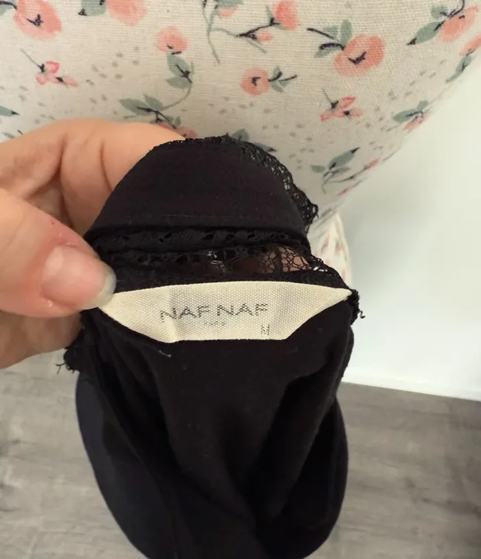 Blouse noire Naf Naf taille M ou 38 - photo numéro 5