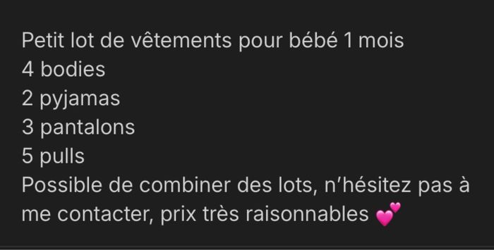 Lot vêtements bébé 1 mois - photo numéro 4