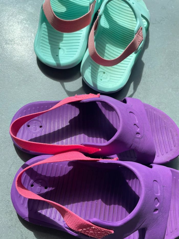 Lot claquettes chaussures plage décathlon - photo numéro 6