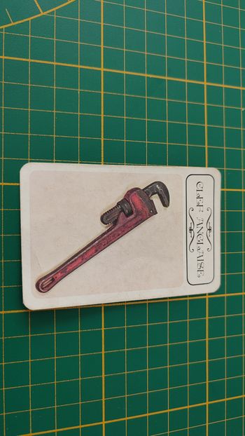 Carte clef anglaise en l'état Cluedo miro-meccano pièce détachée jeu de société #E26