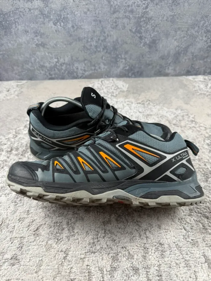 Salomon X Ultra Pioneer Gore-Tex - Black & Blue & Orange - photo numéro 7