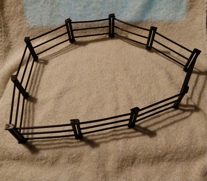 lot Playmobil 10 barrières ranch western enclos ferme barrière