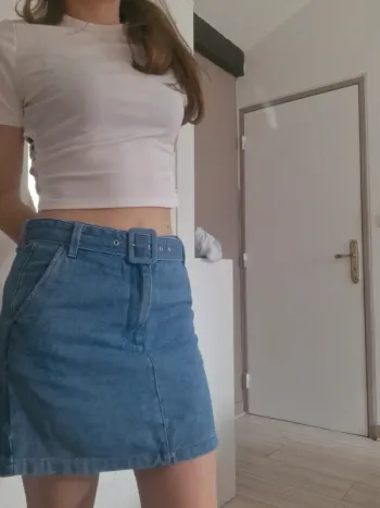 Jupe en Jean avec ceinture