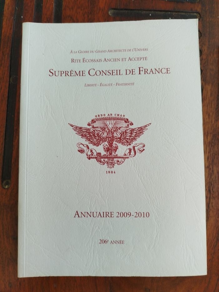 Livre suprême conseil de France