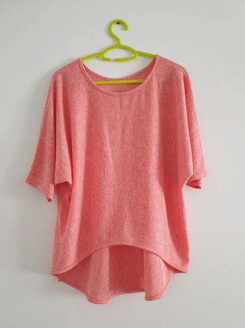 T shirt rose asymétrique TU