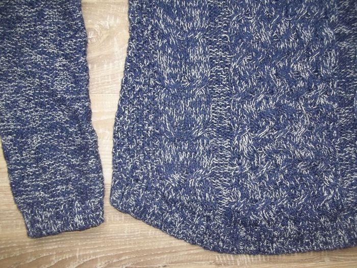 Pull torsadé bleu chiné L.O.G.G. taille S - photo numéro 3