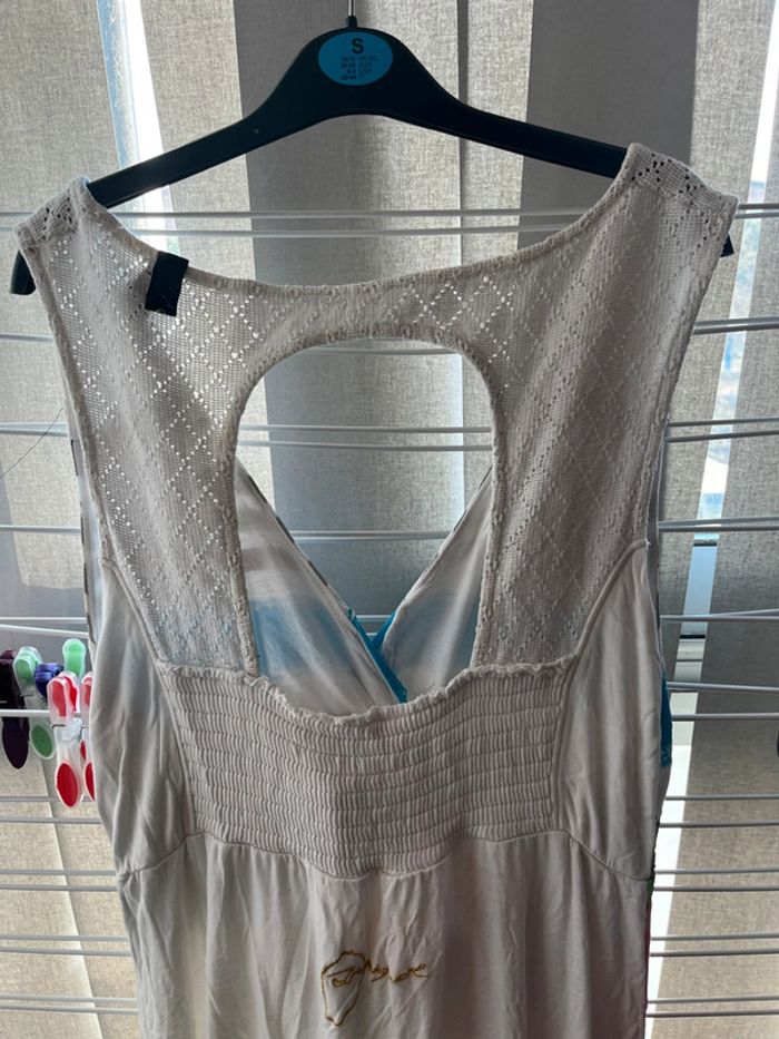 Robe longue blanche à fleurs - photo numéro 6