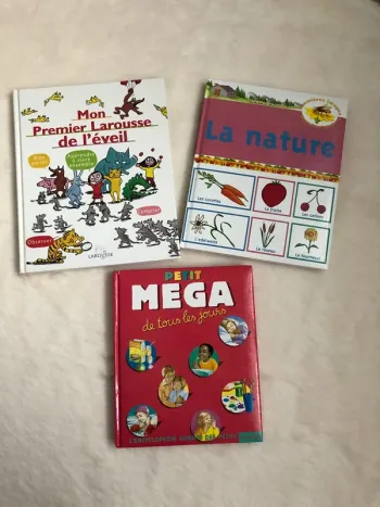 Livres - Lot 3 grandes encyclopédies / imagier 3/7 ans