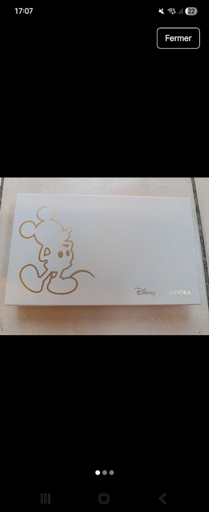 Pochette mickey pandora avec sa boîte - photo numéro 6