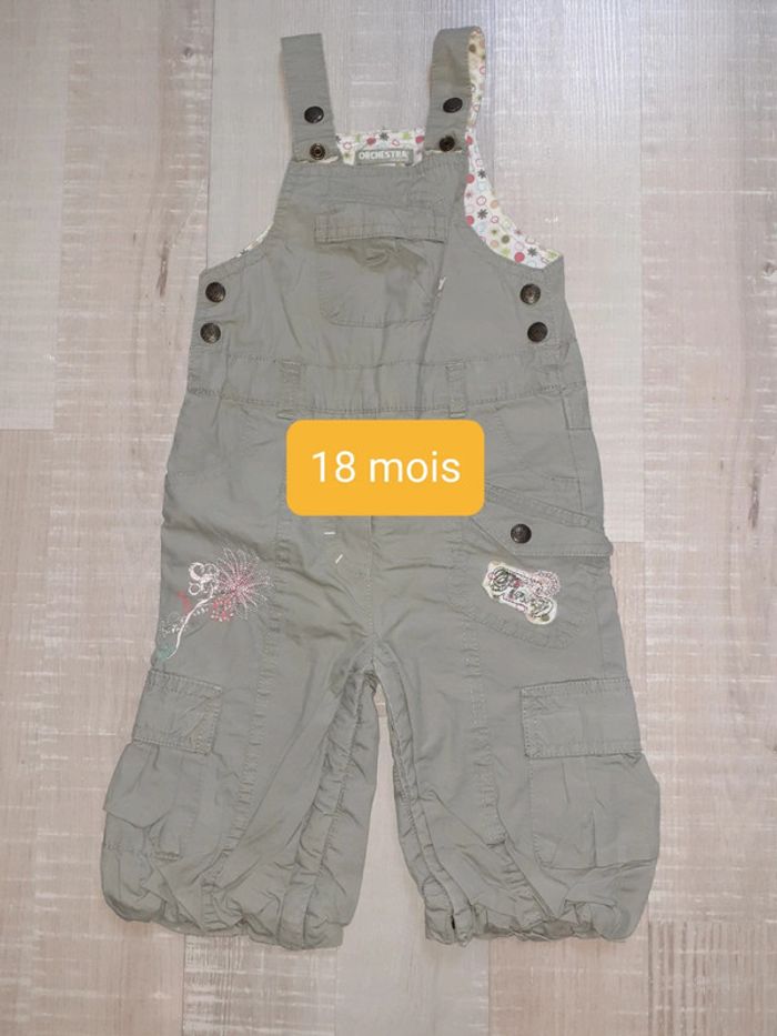 Salopette kaki 18 mois