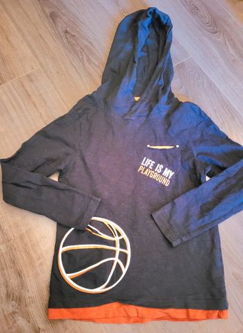 Sweat à capuche noir Orchestra 10 ans