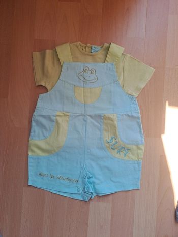 Combishort avec Tee-shirt 1an #premier rôle