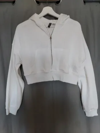 gilet blanc court - H&M - Très peu porté - Taille M