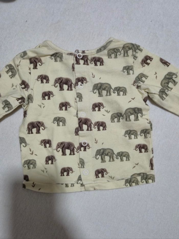 👶 T-shirt manches longues Cuddles & Smiles - - 56/1 mois - photo numéro 2