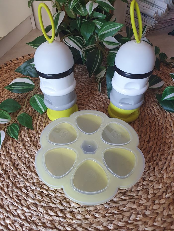 Lot Béaba récipients multiportion 90 ml + 2 boîtes doseuses de lait - photo numéro 2