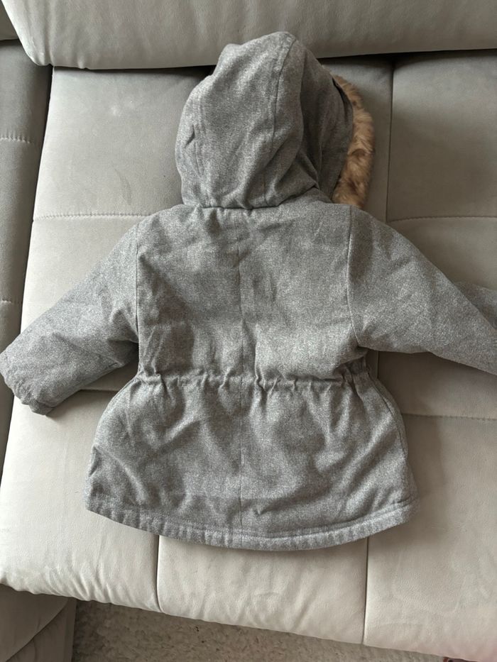 Manteau avec capuche fourrure OBAIBI 12 mois - photo numéro 4